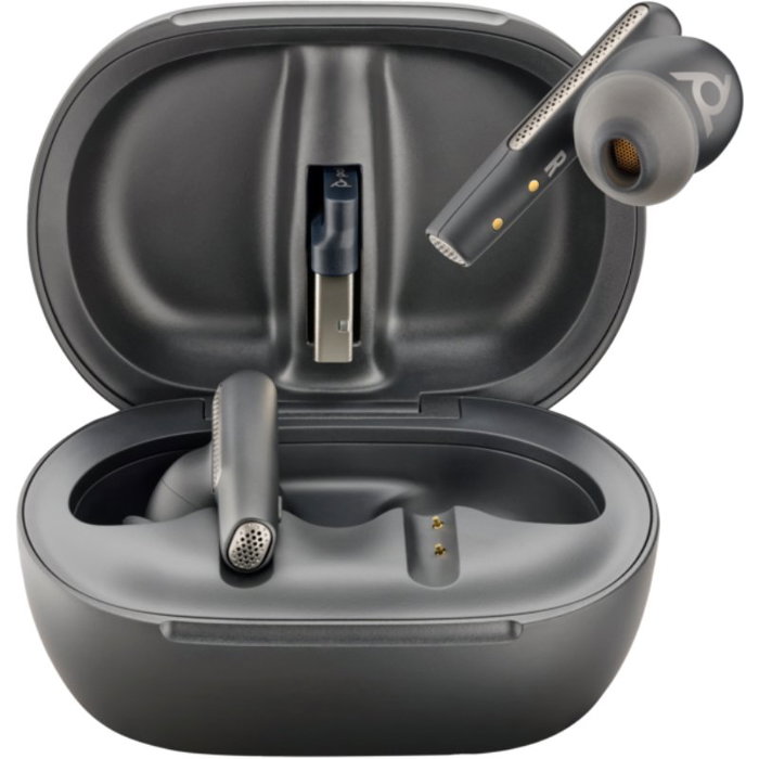 Poly Voyager Free 60+ UC M Negro Carbón con Estuche Táctil y Adaptador BT700 USB-C Poly Voyager Free 60+ UC M Negro Carbón con Estuche Táctil y Adaptador BT700 USB-C